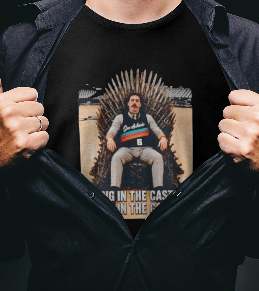 San Antonio Spurs King In The Castle Iron Throne T-Shirt