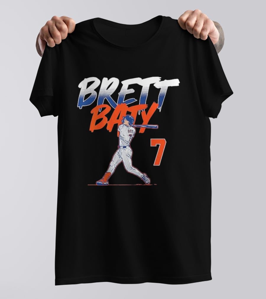 Brett Baty MLB Swing Number 7 T-Shirt