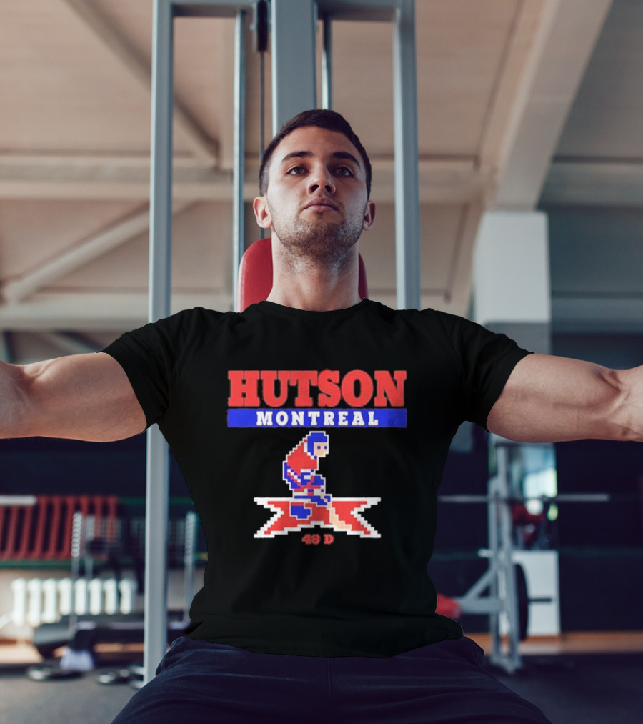 Lane Hutson Montreal 48 D Hockey Pixel T-Shirt