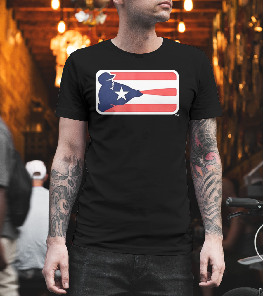Liga De Béisbol Profesional Roberto Clemente MLB Puerto Rico Flag Baseball Player Star T-Shirt