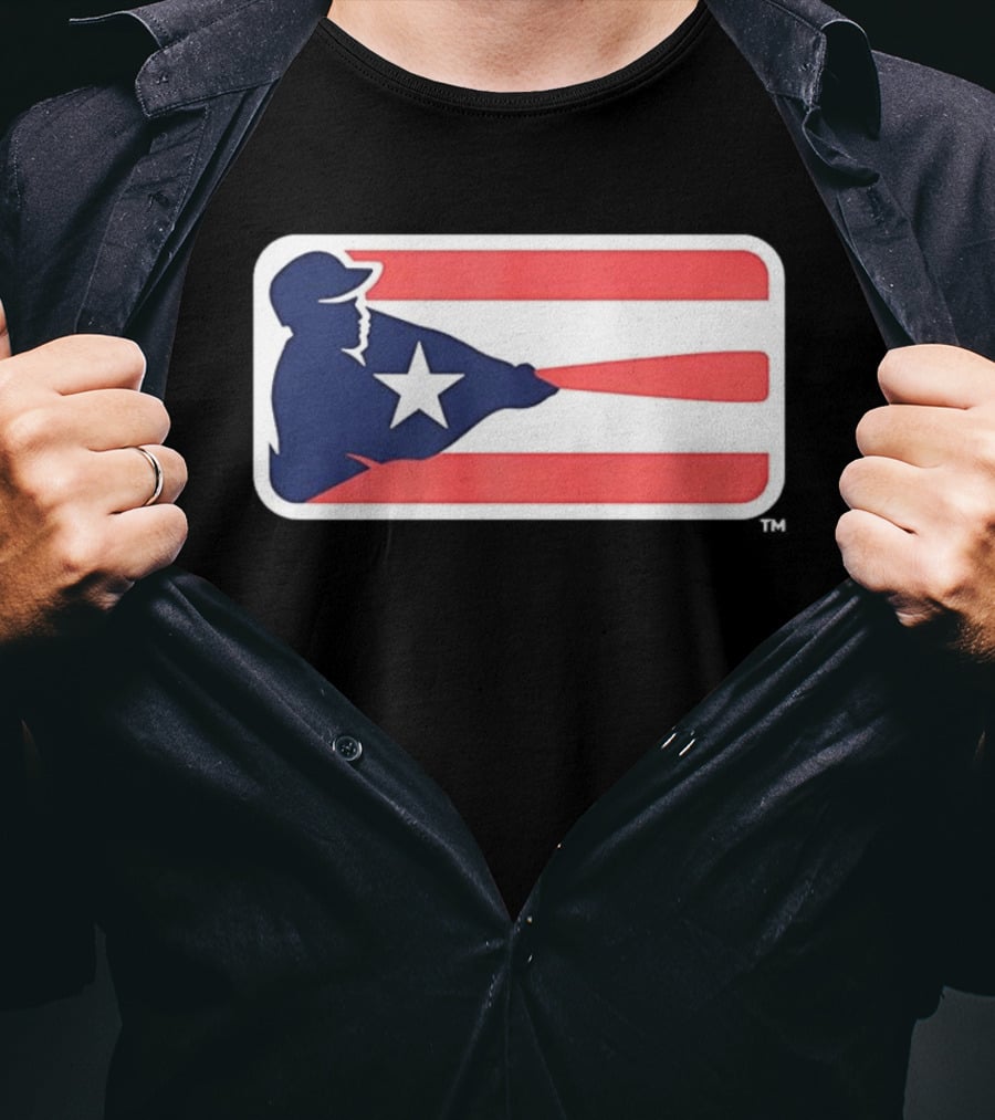 Liga De Béisbol Profesional Roberto Clemente MLB Puerto Rico Flag Baseball Player Star T-Shirt