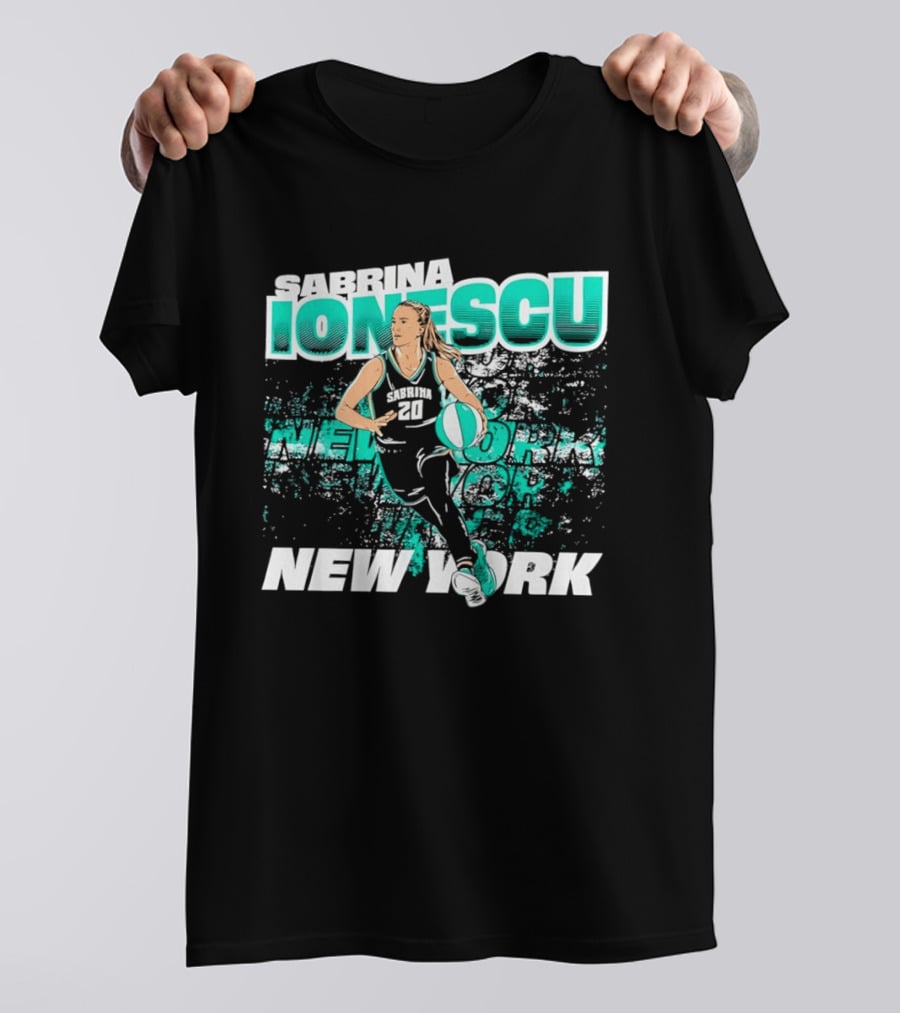 Sabrina Ionescu New York Liberty Street Ball WNBA T-Shirt