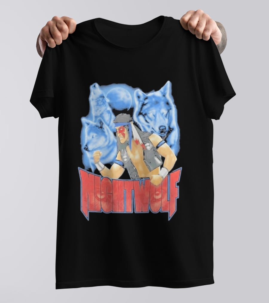 Nightwolf Mortal Kombat Klassic Ultimate MK3 Wolves Moonfighter T-Shirt