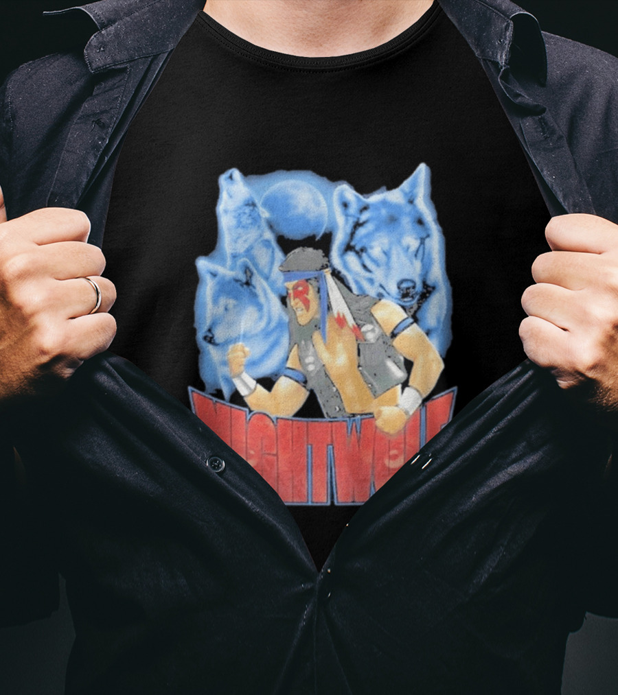 Nightwolf Mortal Kombat Klassic Ultimate MK3 Wolves Moonfighter T-Shirt