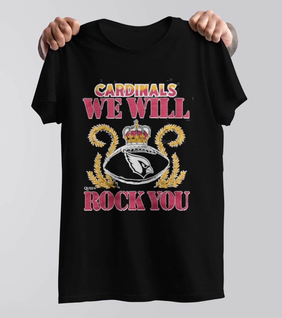 Arizona Cardinals 2026 We Will Rock You Queen Tri Blend Homage T-Shirt