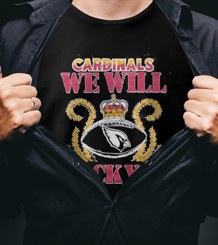 Arizona Cardinals 2026 We Will Rock You Queen Tri Blend Homage T-Shirt