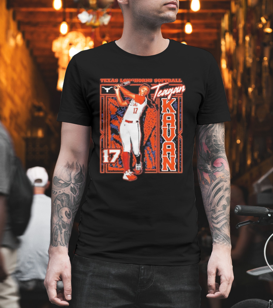 Teagan Kavan 17 Texas Longhorns Softball Team Player T-Shirt