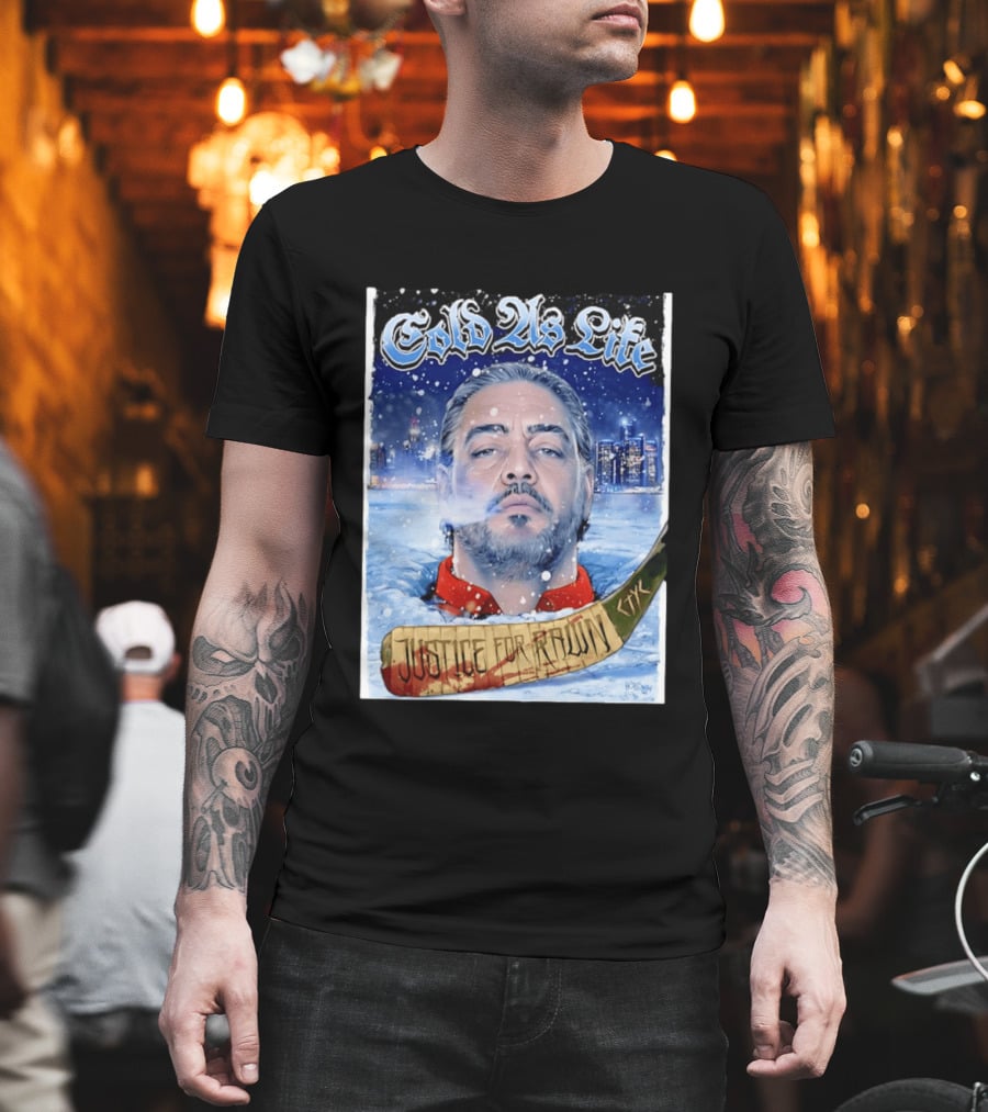 Justice For Pawn Cold As Life Cityscape Hockey Stick T-Shirt