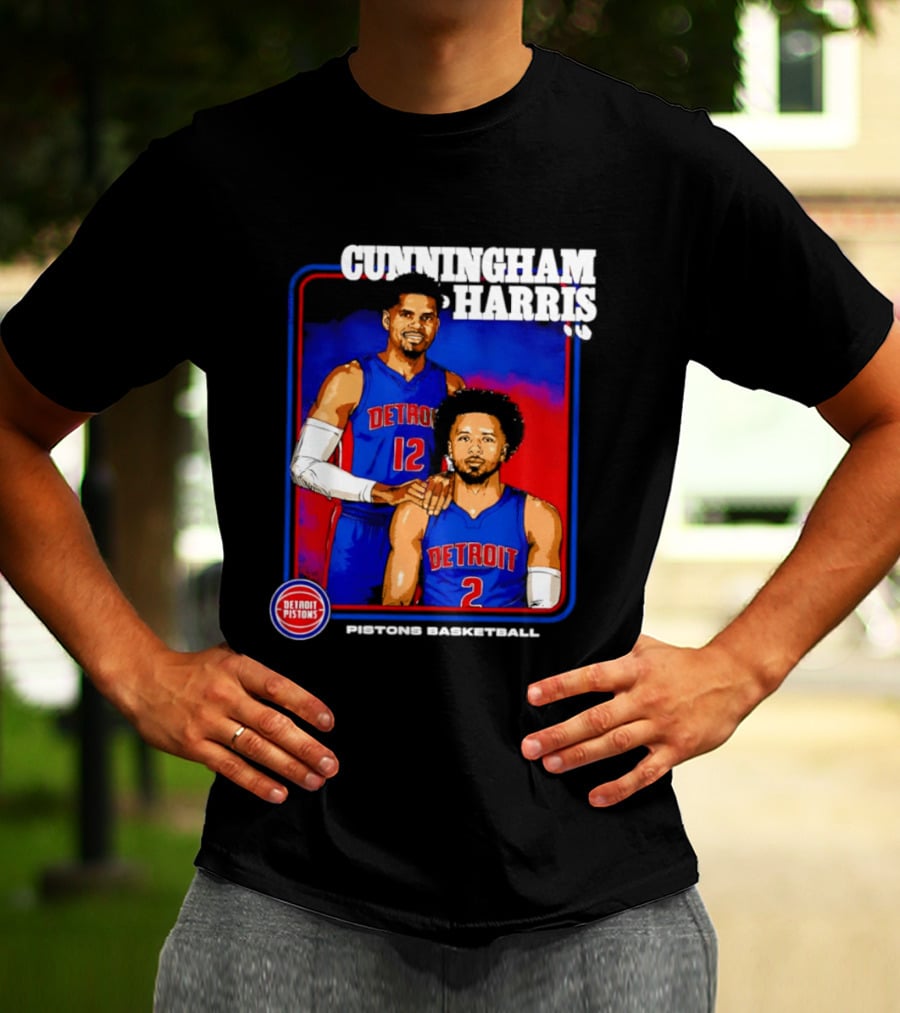 Cunningham Harris Detroit Pistons Basketball 2026 T-Shirt