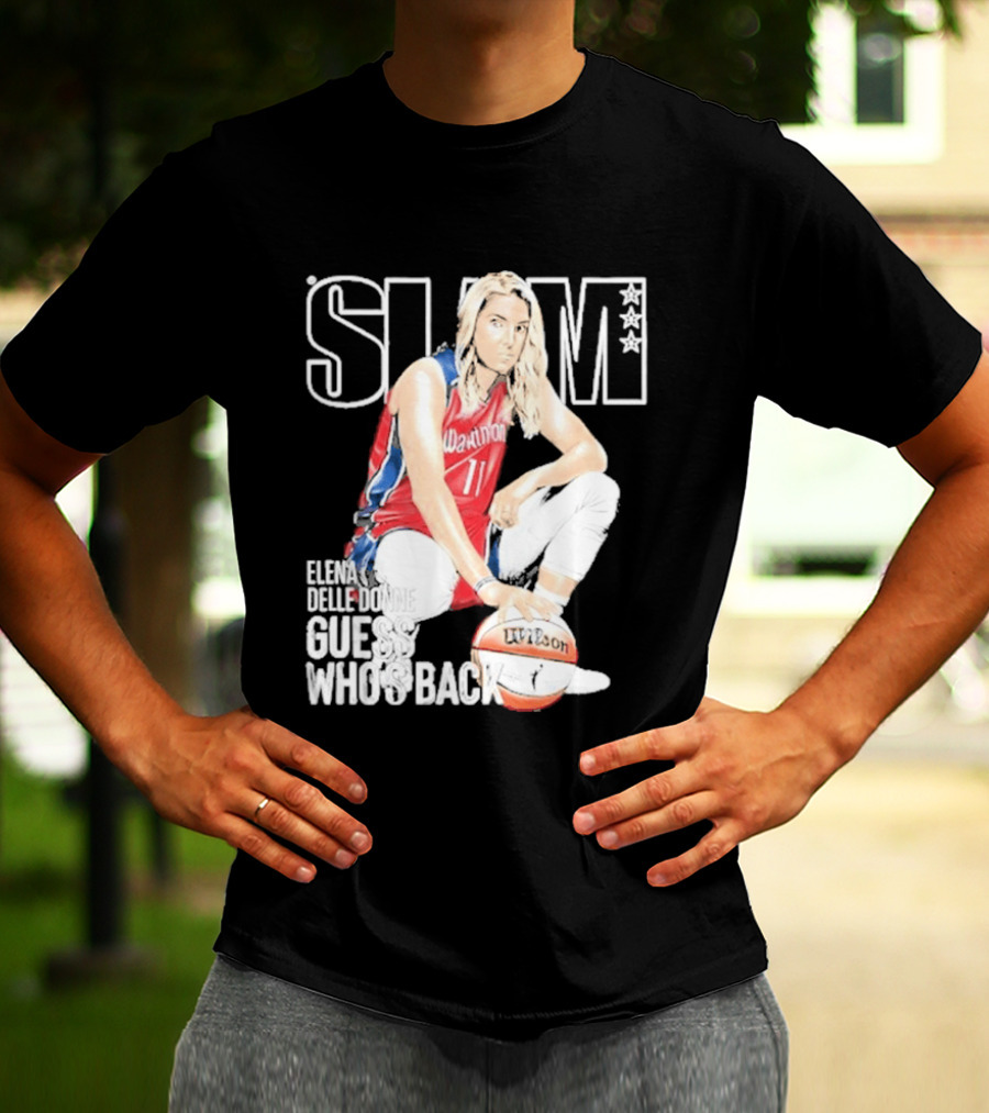 Elena Delle Donne Guess Who's Back Slam 238 Washington Basketball T-Shirt