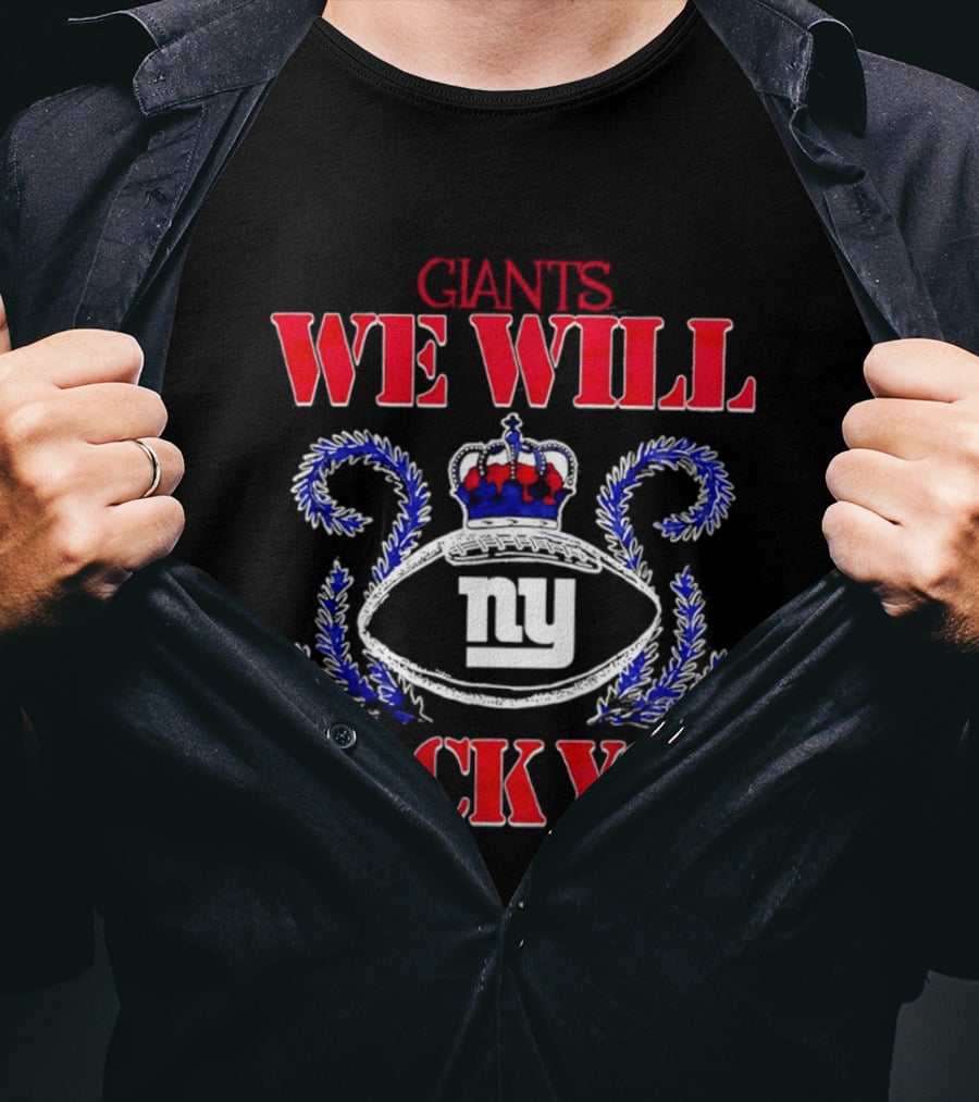 Giants We Will Rock You Queen Football NY T-Shirt