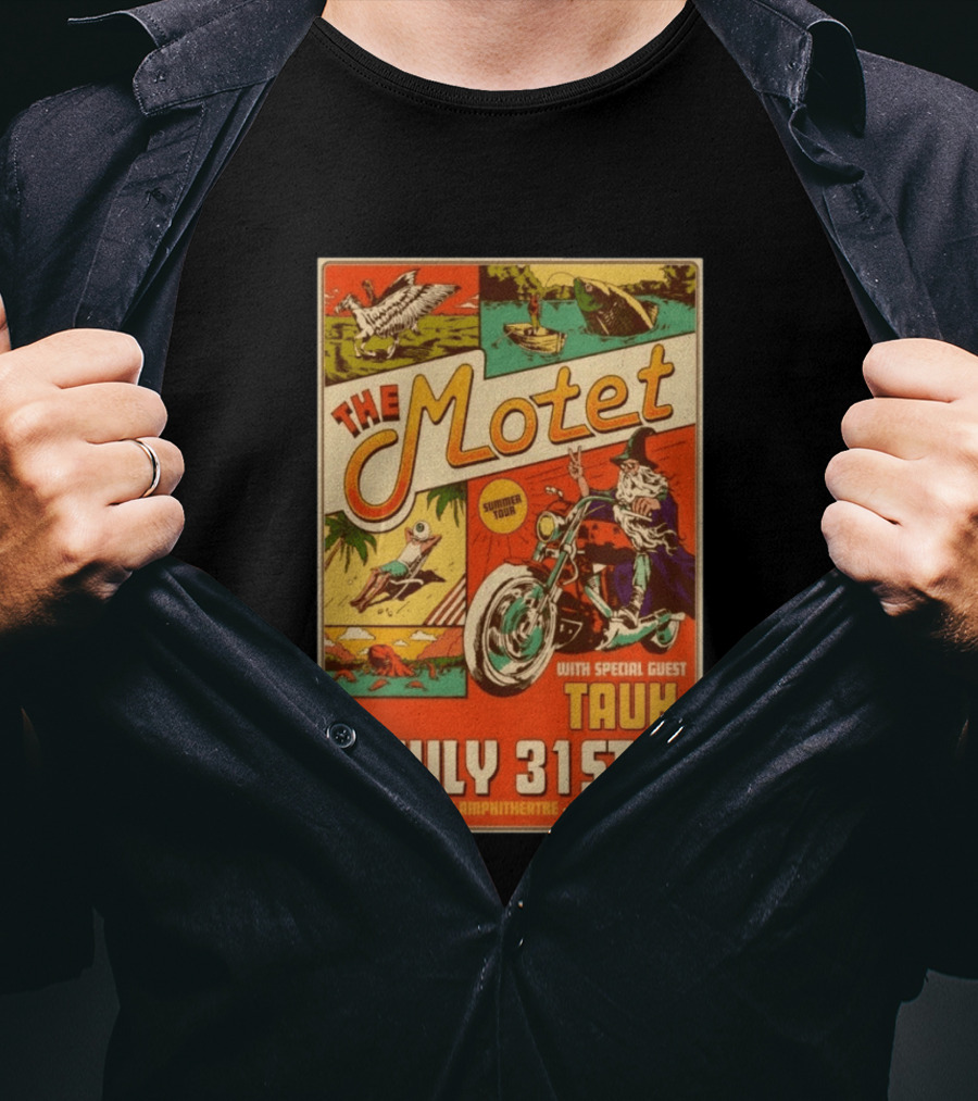The Motet Summer Tour July 31st Mishawaka Amphitheatre Bellvue CO With Special Guest Tauk T-Shirt