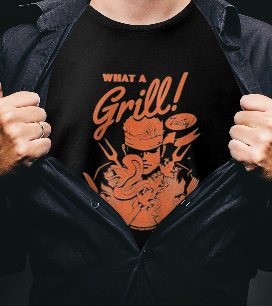 What A Grill 1964 Fangamer Metal Solid Video Game T-Shirt