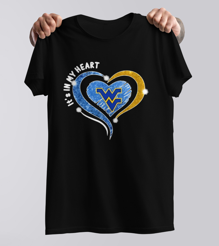 West Virginia Mountaineers WVU It's In My Heart Football 2026 T-Shirt