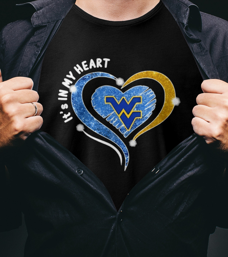 West Virginia Mountaineers WVU It's In My Heart Football 2026 T-Shirt