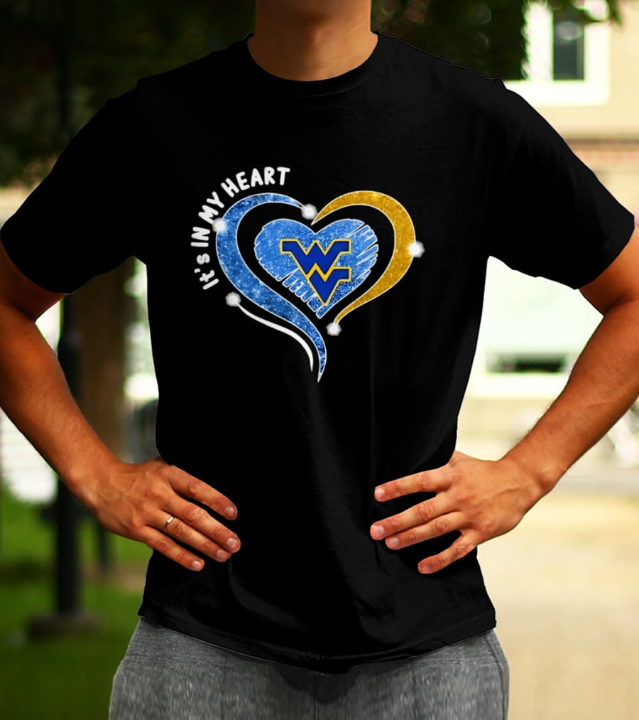 West Virginia Mountaineers WVU It's In My Heart Football 2026 T-Shirt