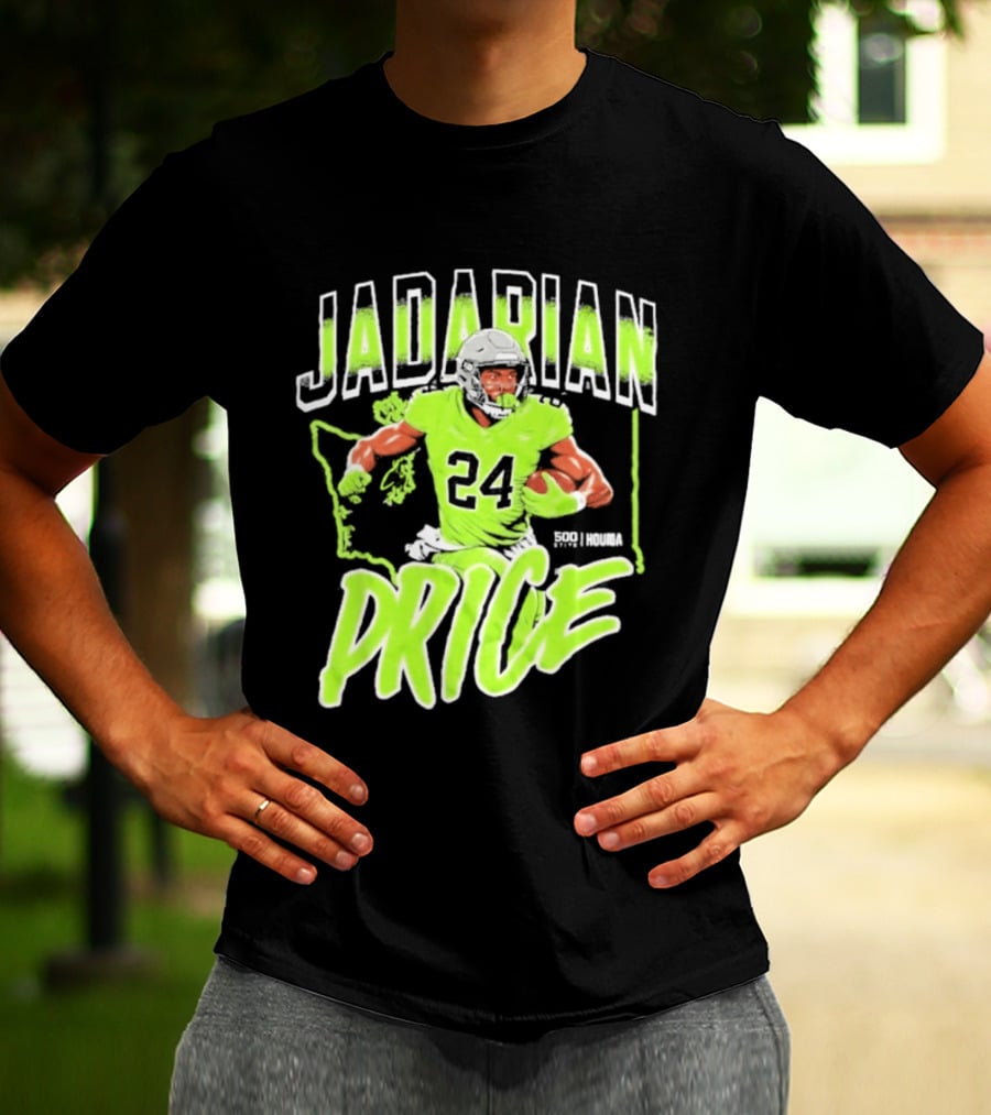 Jadarian Price 24 Seattle Football Running Back T-Shirt