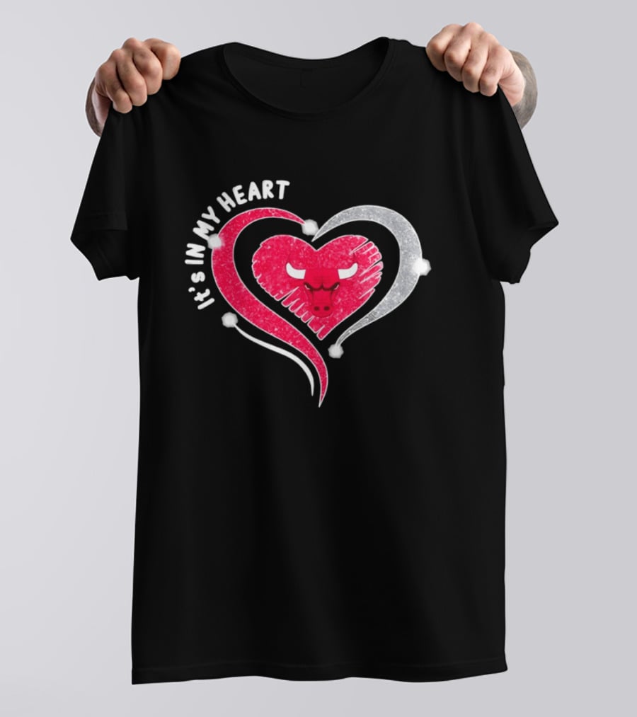Chicago Bulls It's In My Heart Basketball NBA 2026 T-Shirt
