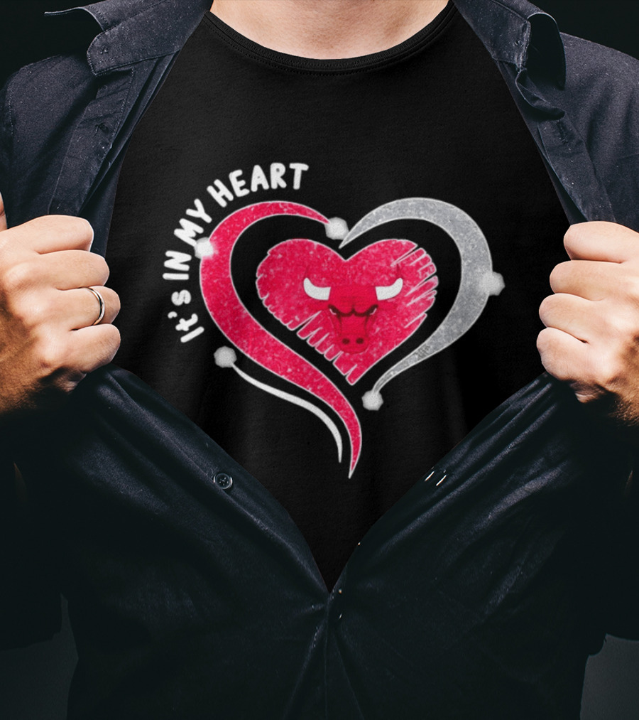 Chicago Bulls It's In My Heart Basketball NBA 2026 T-Shirt