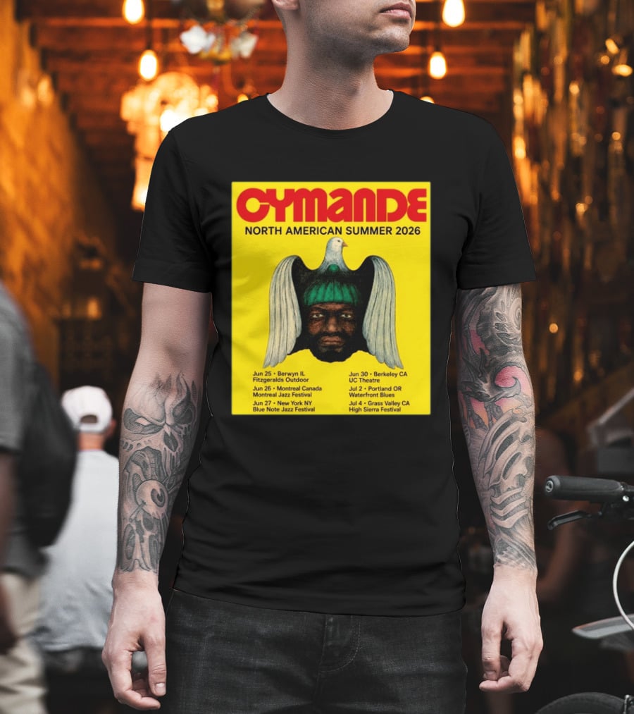 Cymande North American Summer 2026 Tour Dates And Locations T-Shirt