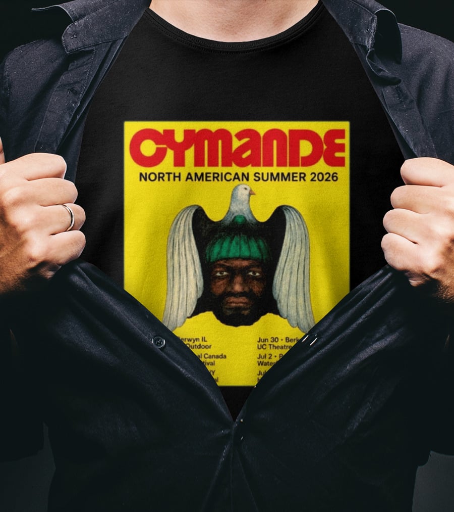 Cymande North American Summer 2026 Tour Dates And Locations T-Shirt