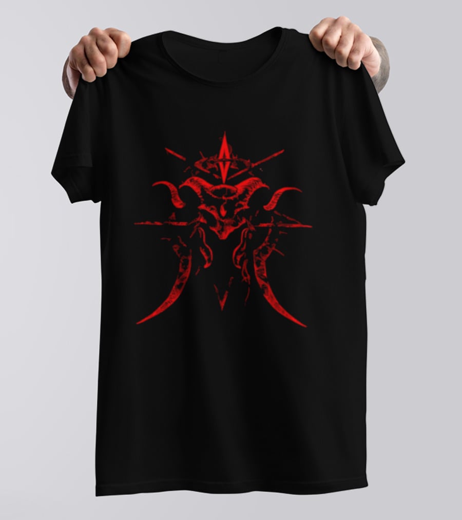 Diablo 4 Spiritborn Vessel Of Hatred Red Demon Glyph T-Shirt