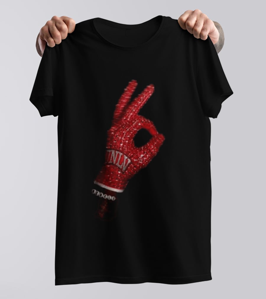 Drake Iceman UNLV Rebels Red Glove Two Sided T-Shirt