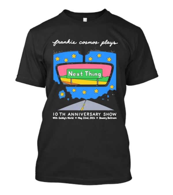 Frankie Cosmos 10th Anniversary Show May 22 2026 Bowery Ballroom Next Thing Live Performance T-Shirt