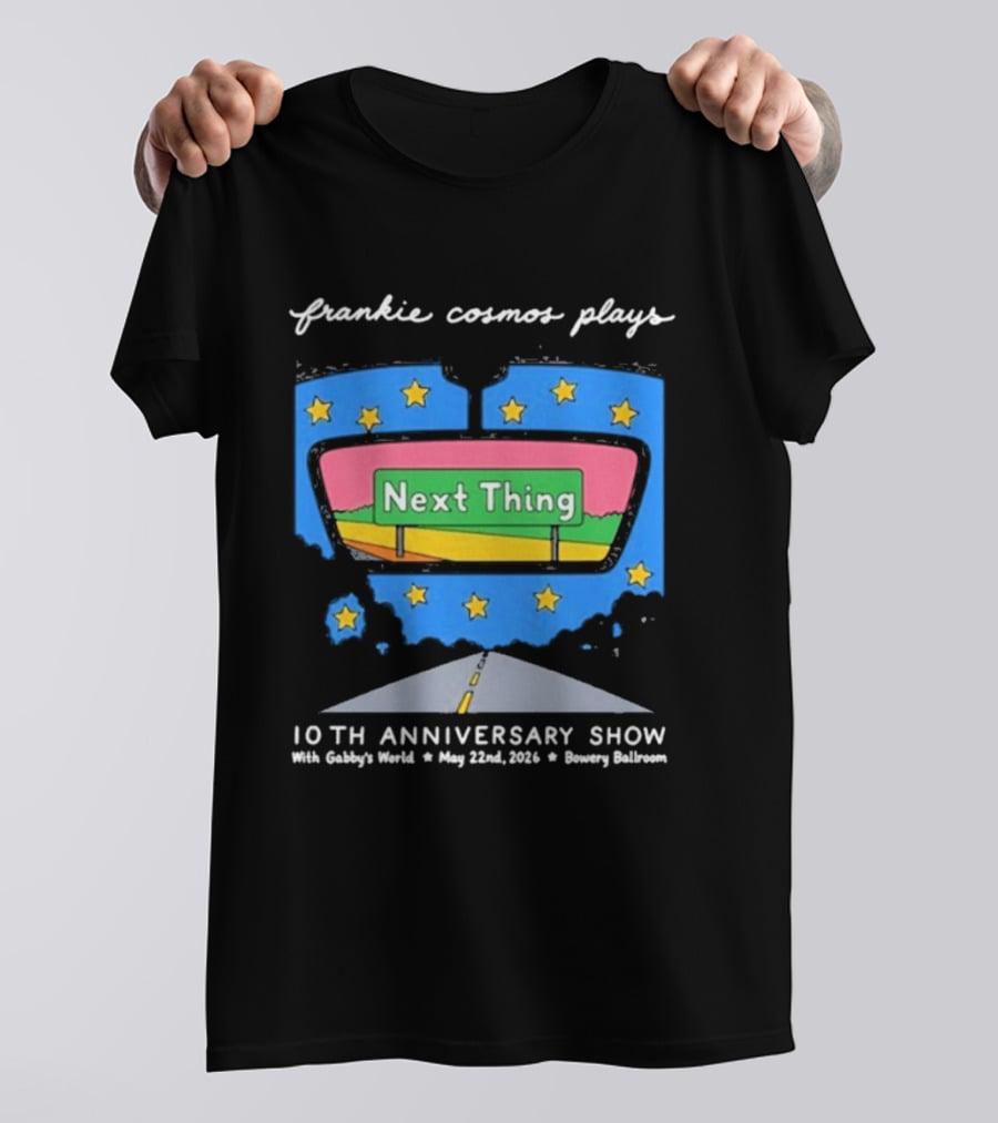 Frankie Cosmos 10th Anniversary Show May 22 2026 Bowery Ballroom Next Thing Live Performance T-Shirt