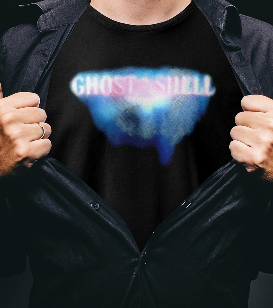 Ghost In The Shell Blue Illusion Polka Dot T-Shirt