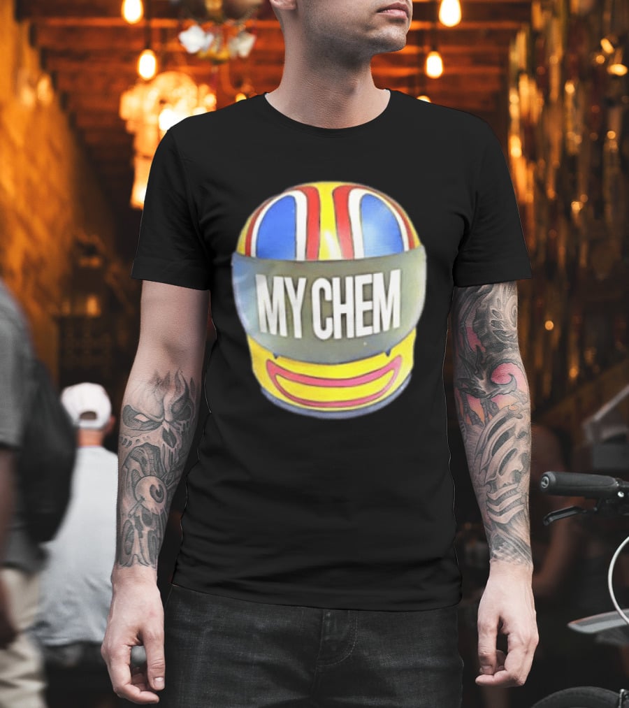 My Chem Helmet My Chemical Romance Music Lover Vibrant Racing T-Shirt