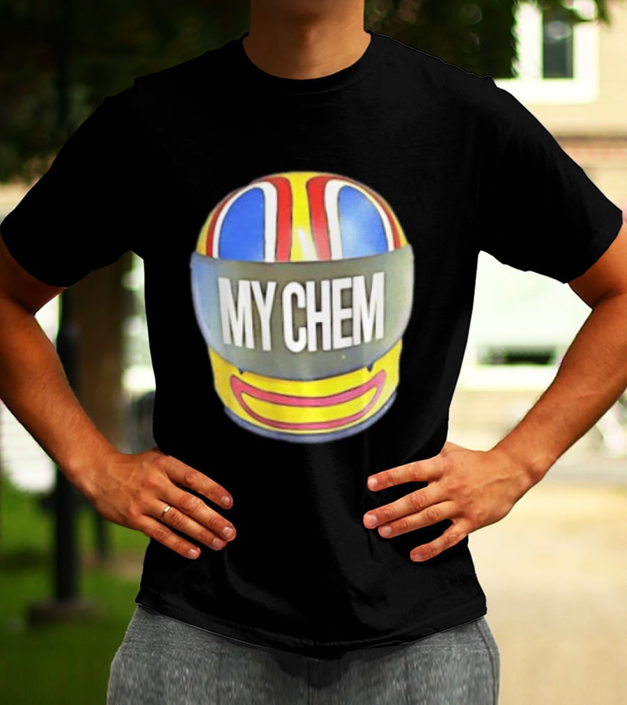 My Chem Helmet My Chemical Romance Music Lover Vibrant Racing T-Shirt