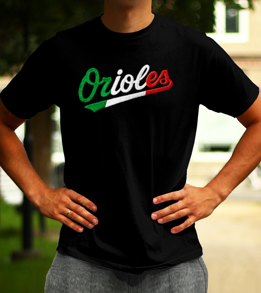 Orioles Italian Heritage Night Giveaway 2026 Flag T-Shirt