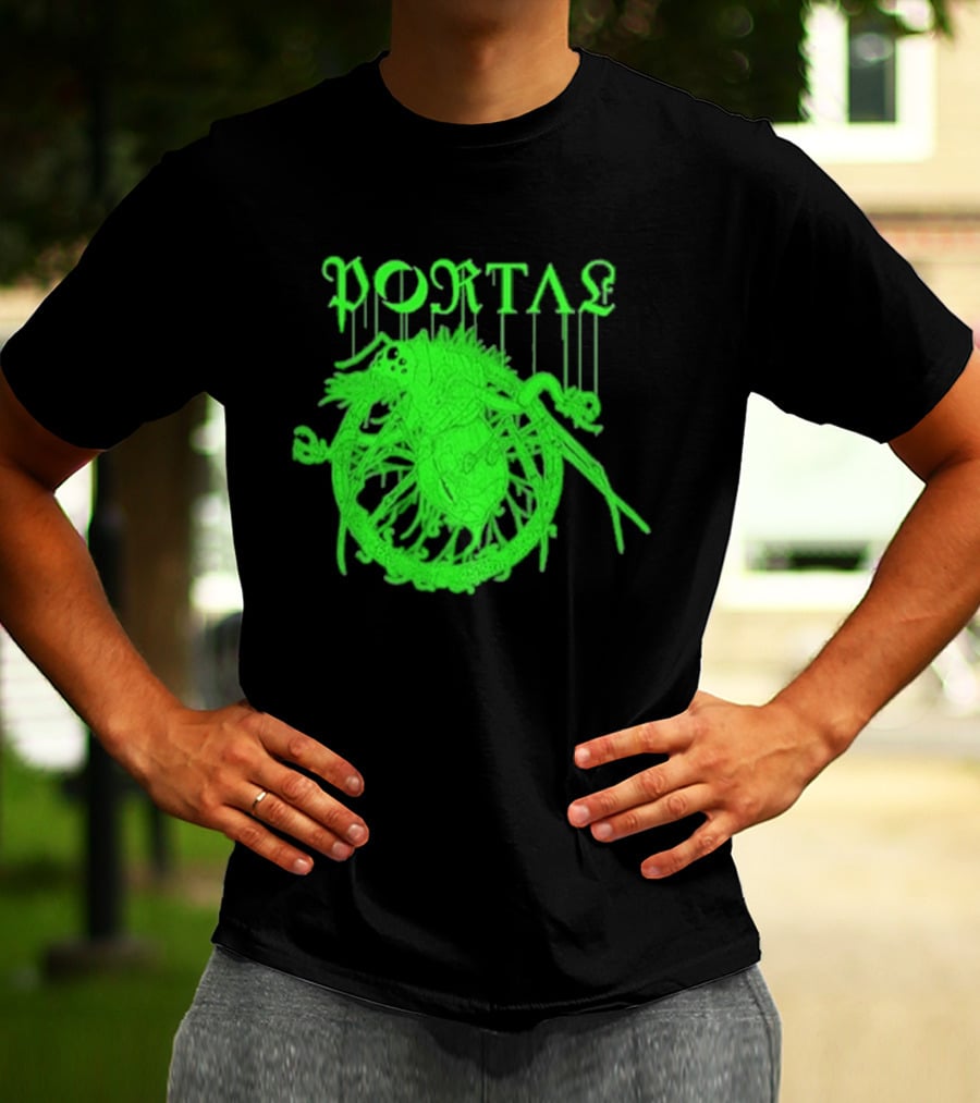 Portal Arachidonic Acid Sci Fi Creature Green Dripping T-Shirt