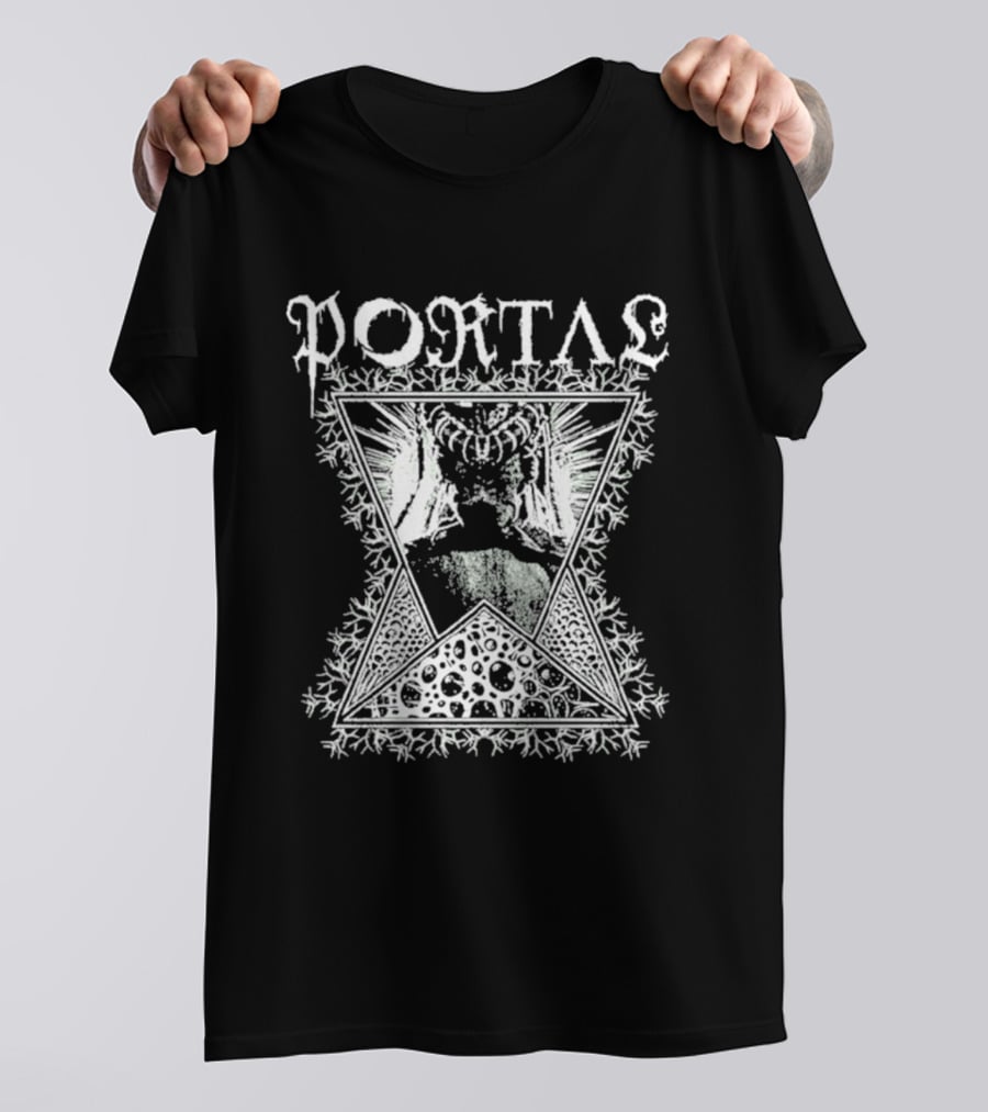 Portal Vexation Symmetrical Hourglass Winged Snowflake T-Shirt