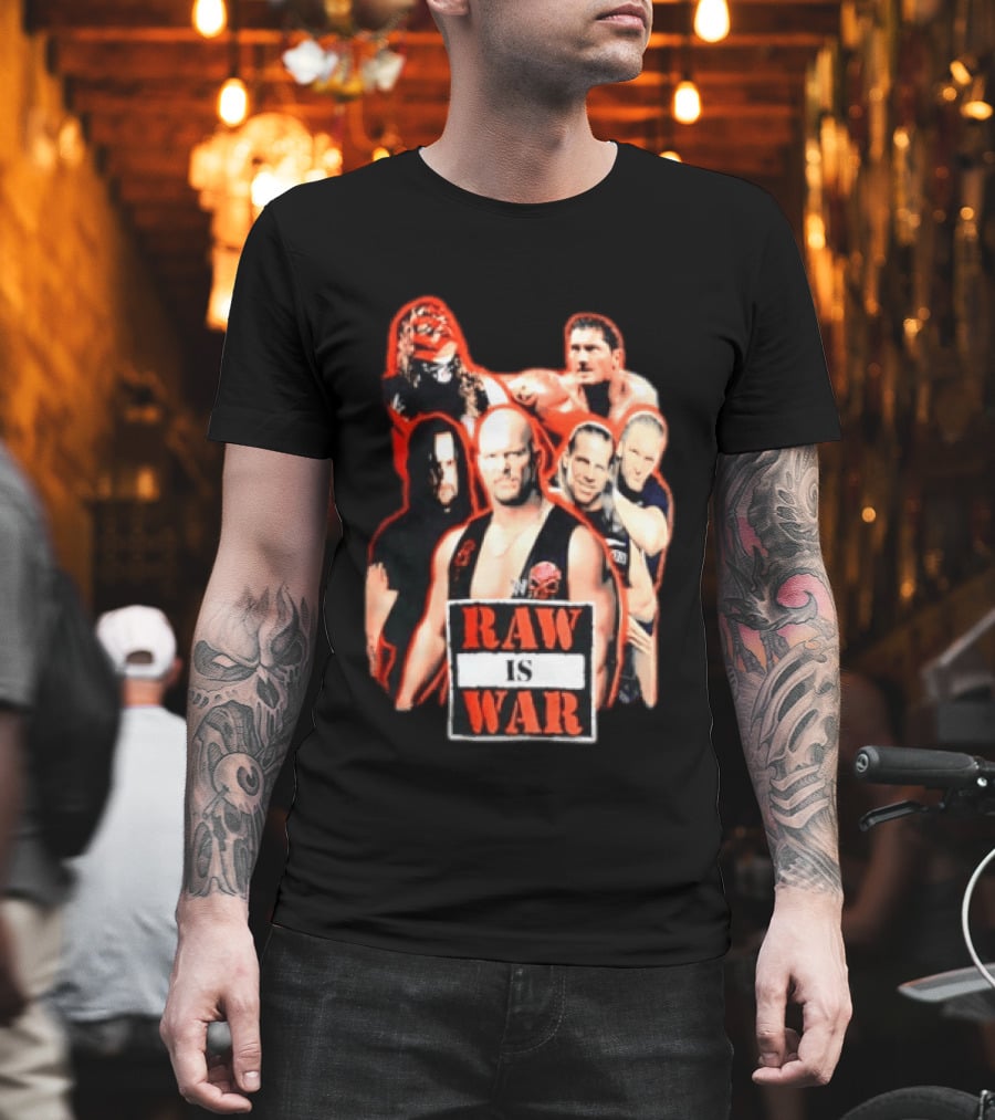 WWE Raw Is War Legends Kane Stone Cold Undertaker Shawn Michaels Triple H T-Shirt