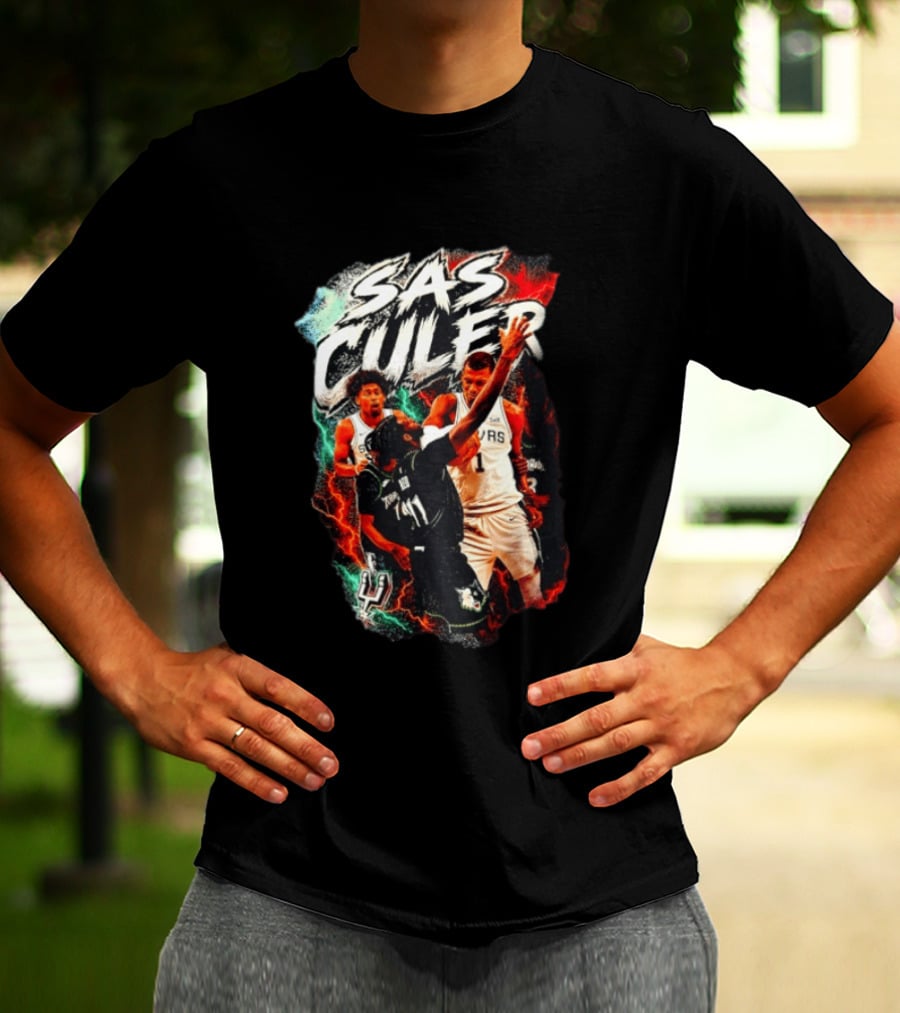 San Antonio Spurs SAS Culero NBA Basketball Dylan Harper Storm T-Shirt
