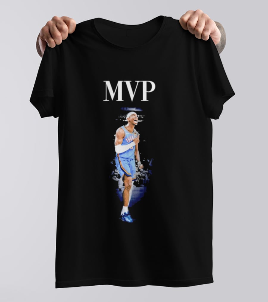 Shai Gilgeous Alexander MVP Back To Back NBA Oklahoma City Thunder T-Shirt