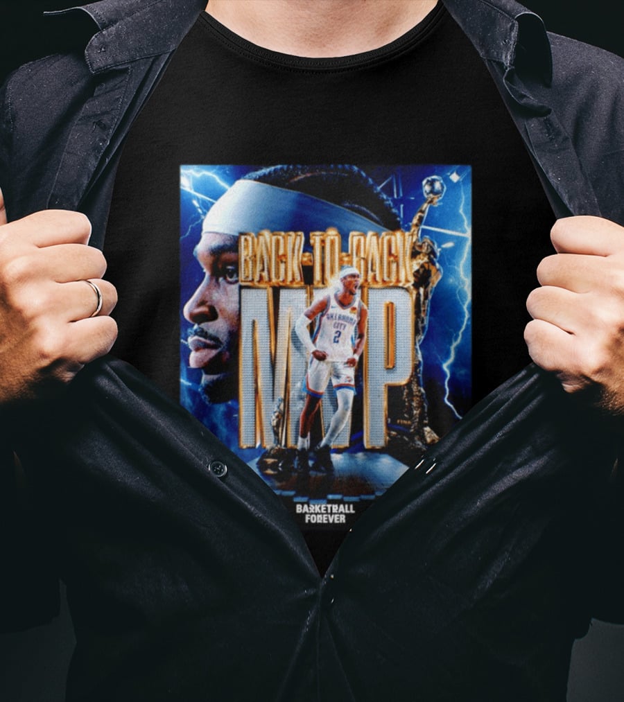 Back To Back MVP Oklahoma City Basketball Forever T-Shirt