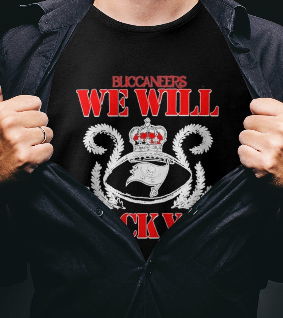 2026 Tampa Bay Buccaneers We Will Rock You Queen Tri Blend T-Shirt