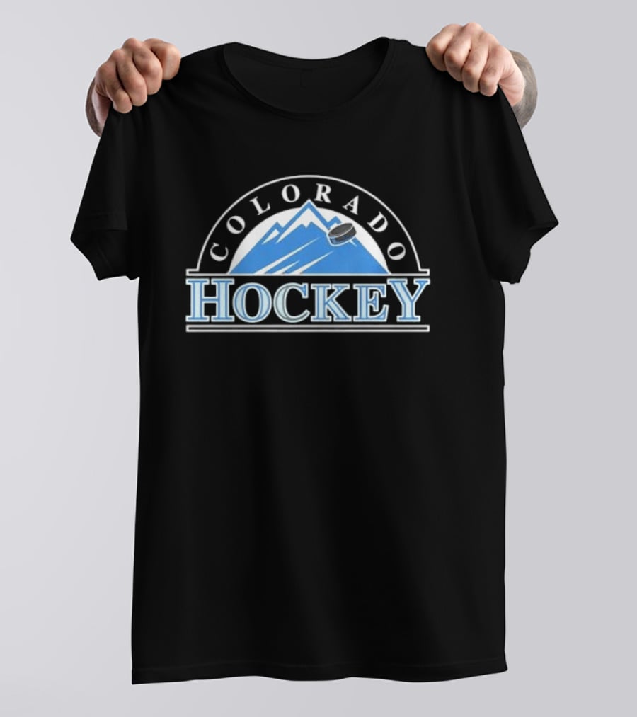Colorado Avalanche Hockey Mountain Curve T-Shirt