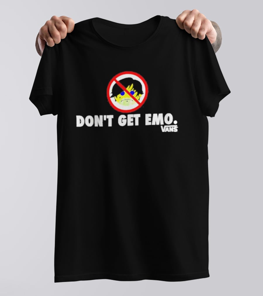 Don't Get Emo Vans Frog In No T-Shirt