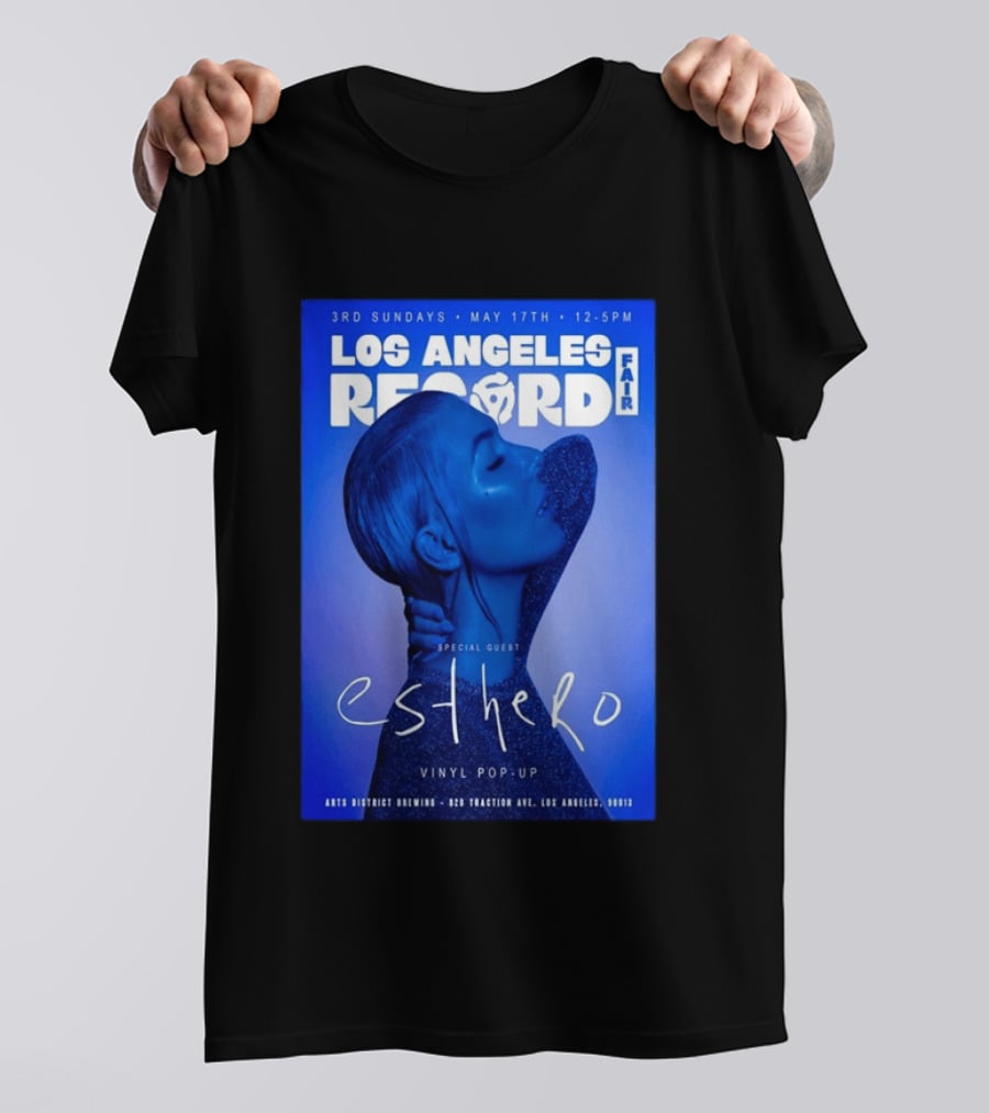 Los Angeles Record Fair May 17 Special Guest Esthero Vinyl Pop Up Arts District Brewing T-Shirt