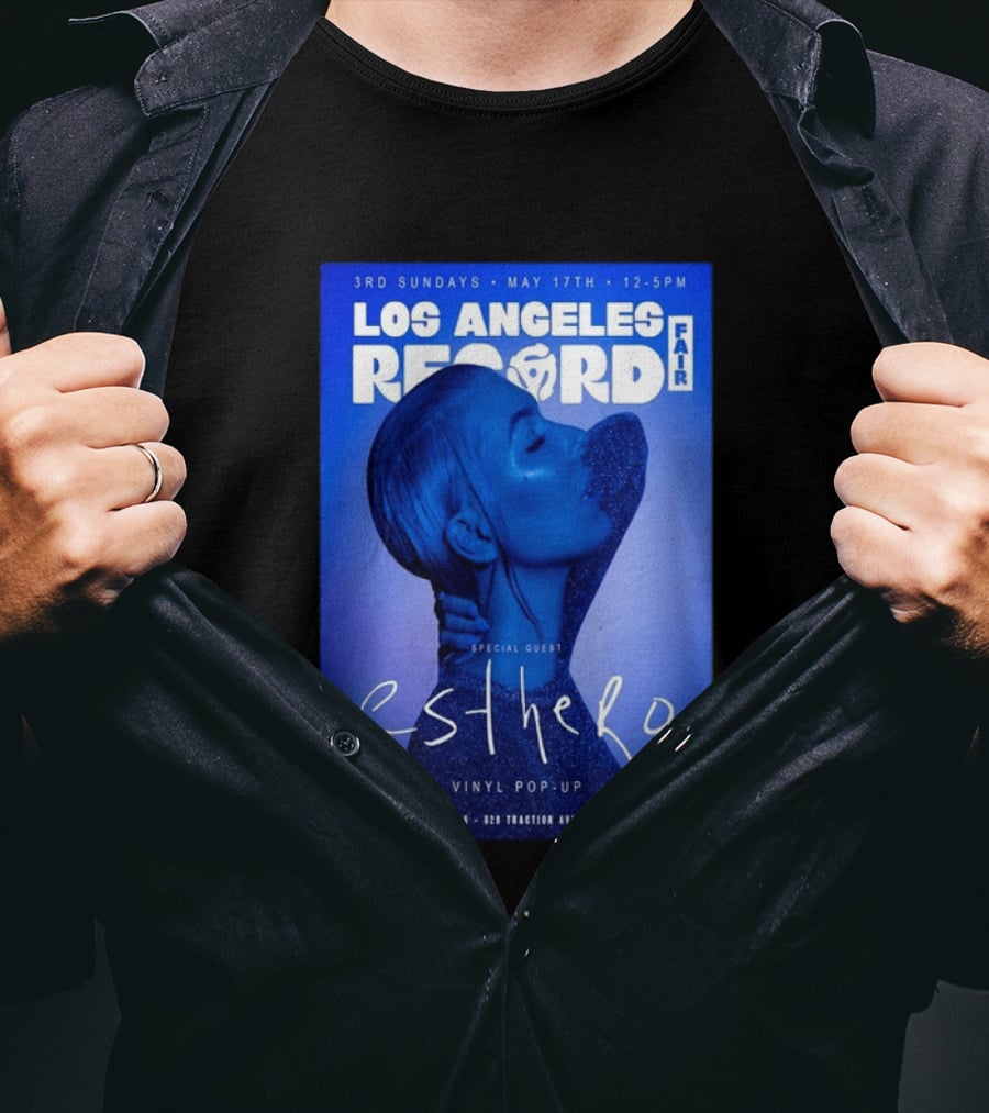 Los Angeles Record Fair May 17 Special Guest Esthero Vinyl Pop Up Arts District Brewing T-Shirt