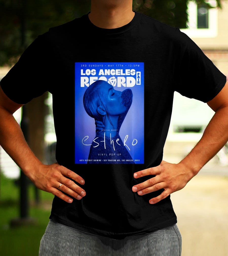 Los Angeles Record Fair May 17 Special Guest Esthero Vinyl Pop Up Arts District Brewing T-Shirt