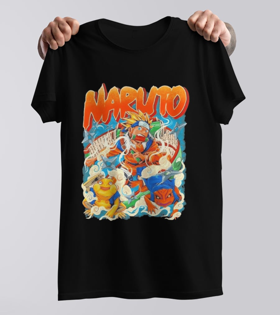 Naruto Uzumaki Toad Summoning Adventure Anime Ninja T-Shirt