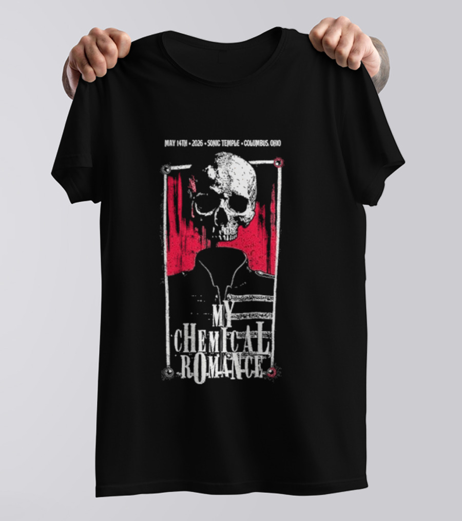 My Chemical Romance Skull May 14 2026 Columbus OH T-Shirt