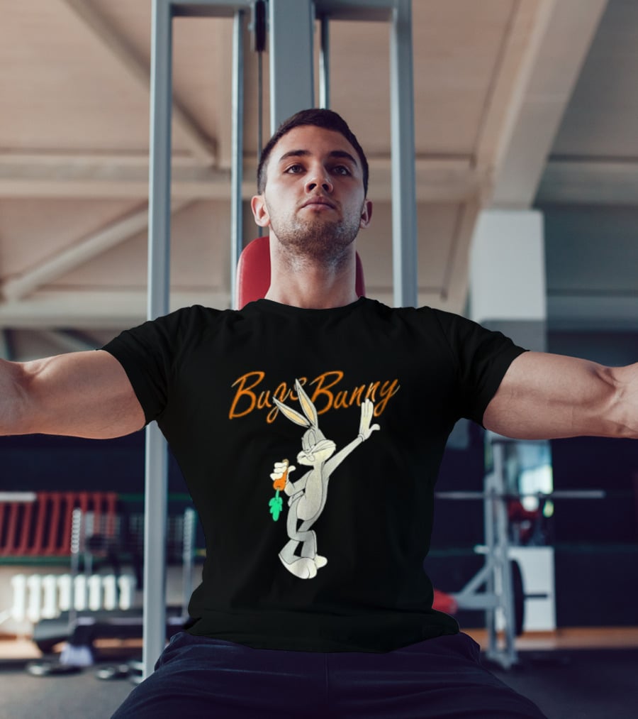 Looney Tunes Bugs Bunny Carrot Character Retro Animation T-Shirt