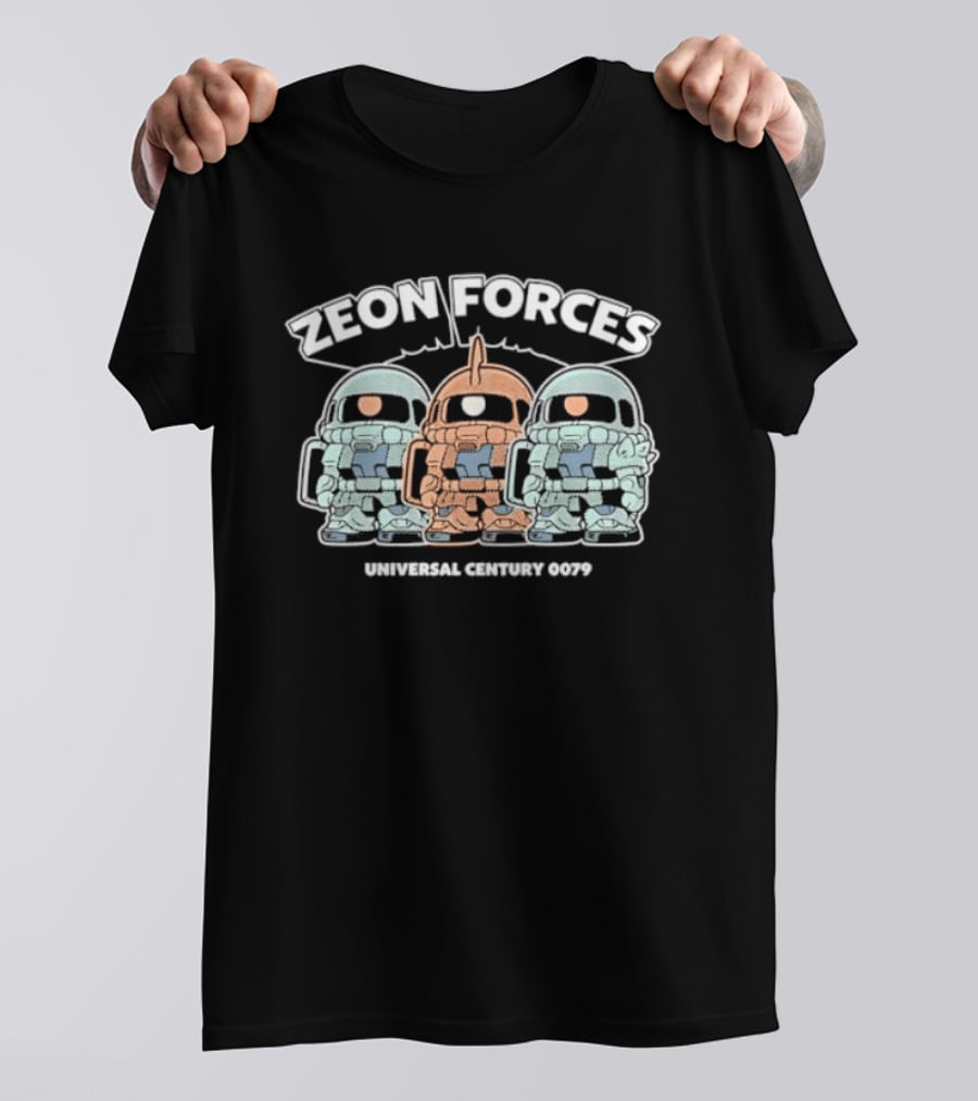 Zeon Forces Universal Century 0079 Mobile Suit Gundam Trio T-Shirt