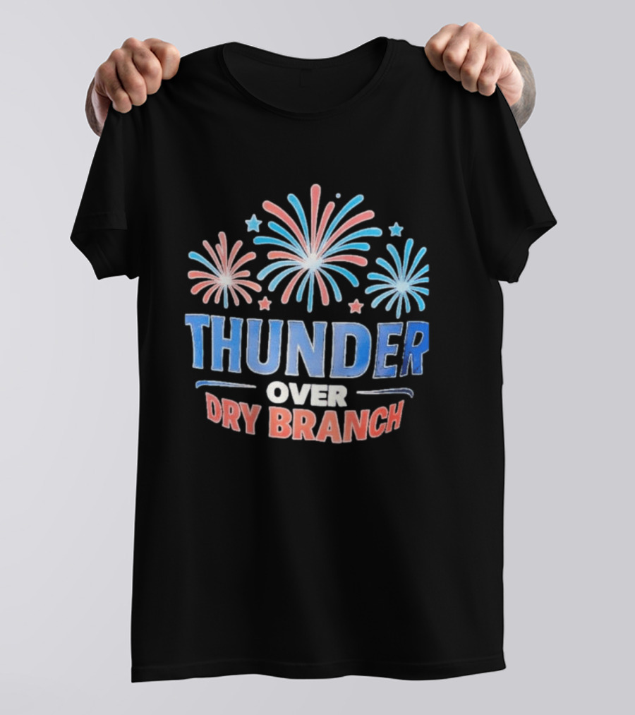 Thunder Over Dry Branch Fireworks Celebration Stars T-Shirt